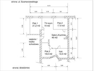 Апартаменты Flat in Central Poznan Познань Апартаменты с 3 спальнями-3